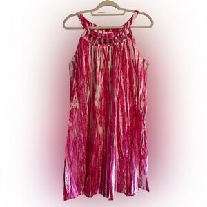 Peppermint Bay Beach Vacation Cotton Swimsuit Coverup Pink Medium